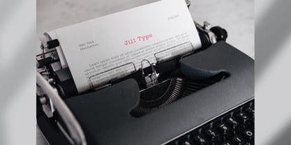 Jill Type Font Poster 3