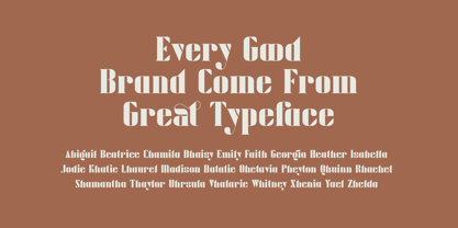 Maidega Font Poster 4