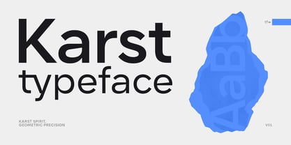 Karst Font Poster 1