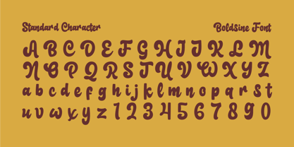Boldsine Font Poster 2