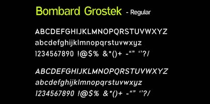 Bombard Grotesk Font Poster 5
