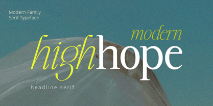 Highhope Serif Font Poster 1