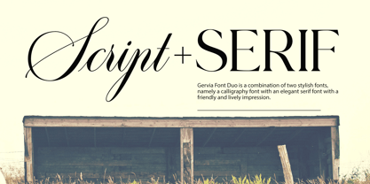 Gervia Font Duo Font Poster 8