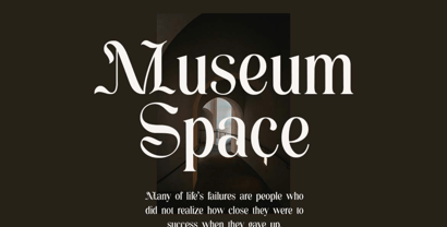 Midnight Darkness Font Poster 2