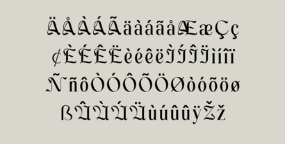 Midnight Darkness Font Poster 6