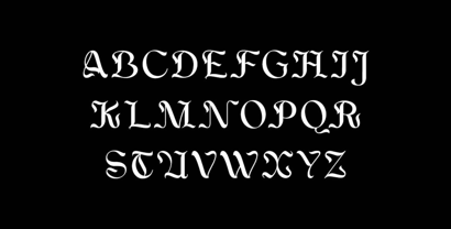 Midnight Darkness Font Poster 5