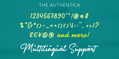 The Authentica Font Poster 6