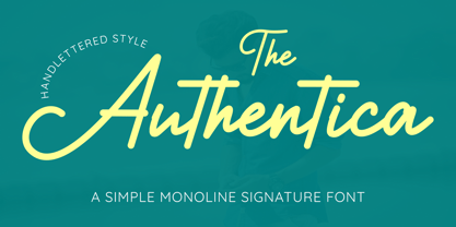 The Authentica Font Poster 1