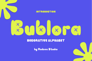 Bublora Font Poster 1