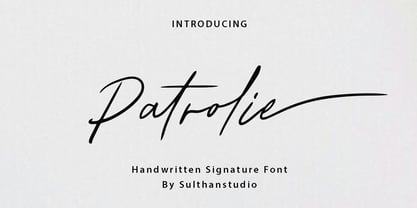 Patroli Font Poster 1