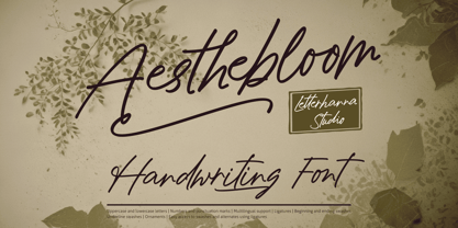Aesthebloom Font Poster 1