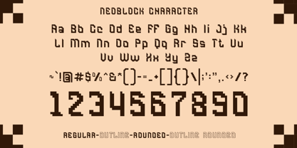 Neoblock Font Poster 8