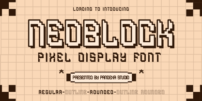 Neoblock Font Poster 1