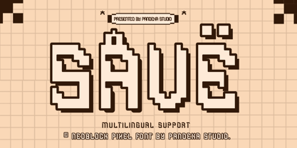 Neoblock Font Poster 9