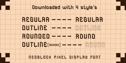 Neoblock Font Poster 2