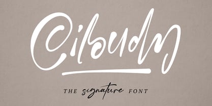 MC Ciloudy Font Poster 1