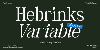 DT Hebrinks Font Poster 1