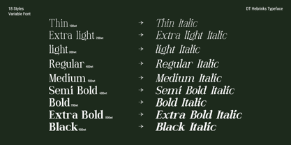 DT Hebrinks Font Poster 4