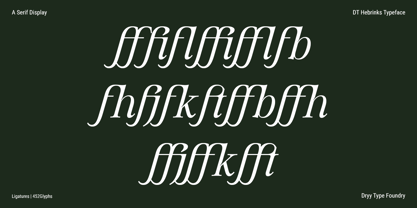 DT Hebrinks Font Poster 8