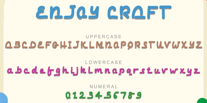 Enjoy Craft Font Poster 6