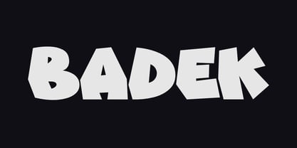 Badek Font Poster 1