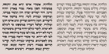 Hebrew Efraim Std Font Poster 4