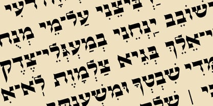 Hebrew Efraim Std Font Poster 1