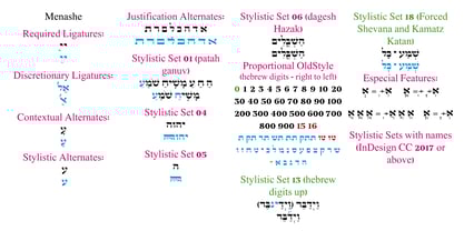 Hebrew Efraim Std Font Poster 5