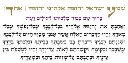 Hebrew Efraim Std Font Poster 3