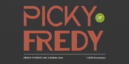 Picky Fredy Font Poster 1