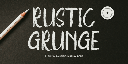 CF Rustic Grunge Font Poster 1