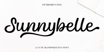 Sunnybelle Font Poster 1