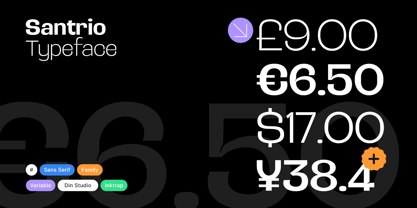 Santrio Font Poster 13