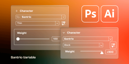 Santrio Font Poster 12