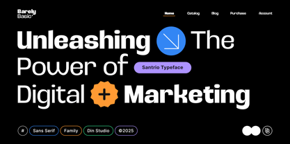 Santrio Font Poster 3