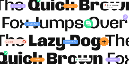 Santrio Font Poster 15