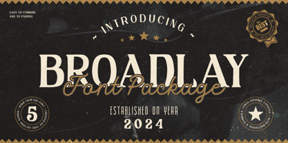 Broadlay Font Poster 1
