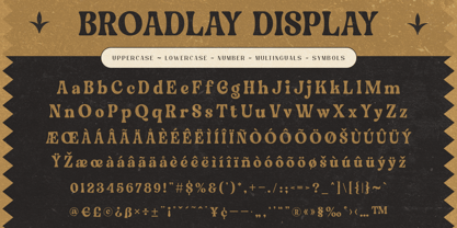 Broadlay Font Poster 2