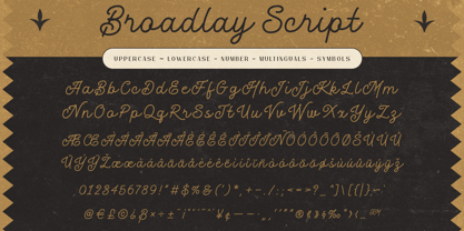 Broadlay Font Poster 5