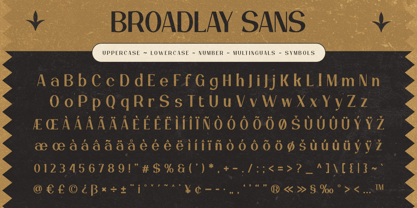 Broadlay Font Poster 3