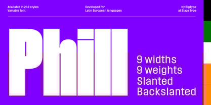 Phill Variable Font Poster 1
