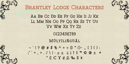 Brantley Lodge Font Poster 5
