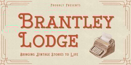 Brantley Lodge Font Poster 1