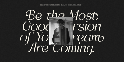 Clumsy Blink Font Poster 5