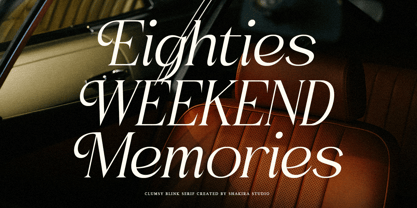 Clumsy Blink Font Poster 8