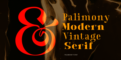 Palimony Font Poster 4