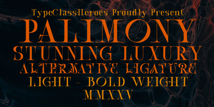 Palimony Font Poster 1