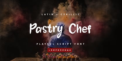 Pastry Chef Cyrillic Font Poster 1
