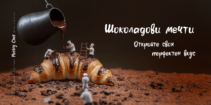 Pastry Chef Cyrillic Font Poster 6