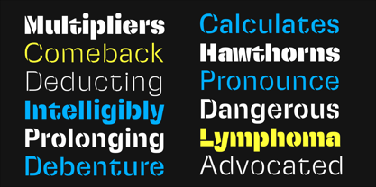 Squadra Stencil Font Poster 3